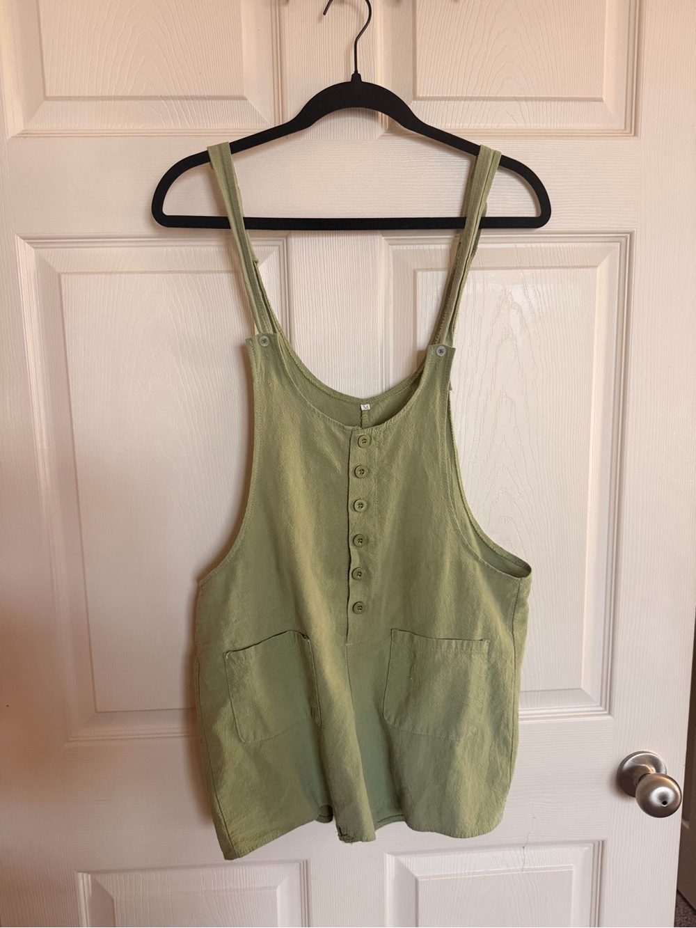Sage Green Oversized Boho Romper Overalls Small/Medium